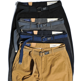 阔腿锥形斜纹CHINO日系复古双褶廓形小脚宽松休闲萝卜老爹工装 裤