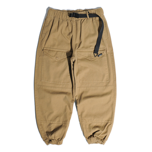 重磅日系CityBoy机能大口袋阔腿宽松直筒休闲锥形小脚束脚工装 裤