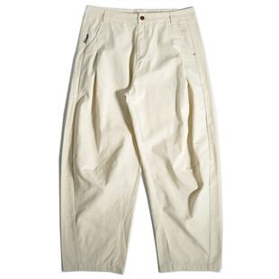 美式美拉德山系锥形阔腿裤日系宽松直筒休闲立体廓形伞兵工装裤男