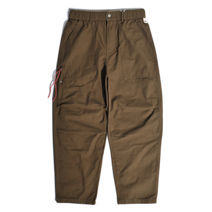 宽松廓形直筒休闲长裤 美式 男 裤 港风日系CityBoy山系户外阔腿工装