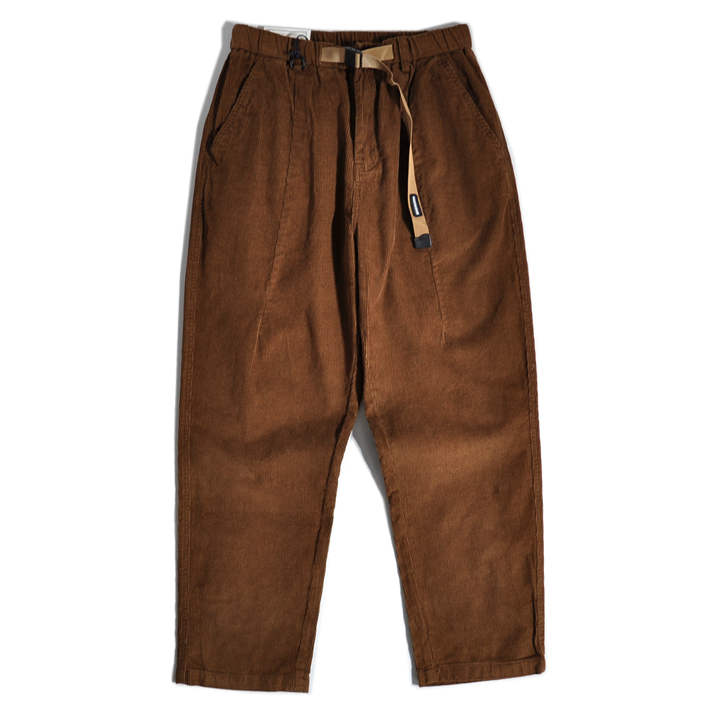 美式复古宽松直筒灯芯绒休闲裤