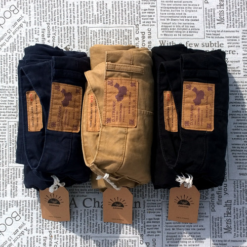 休闲裤美式复古chino斜纹棉工装