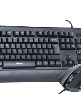 爱国者WQ9508有线USB键盘鼠标套装台式笔记本电脑家用办公商务