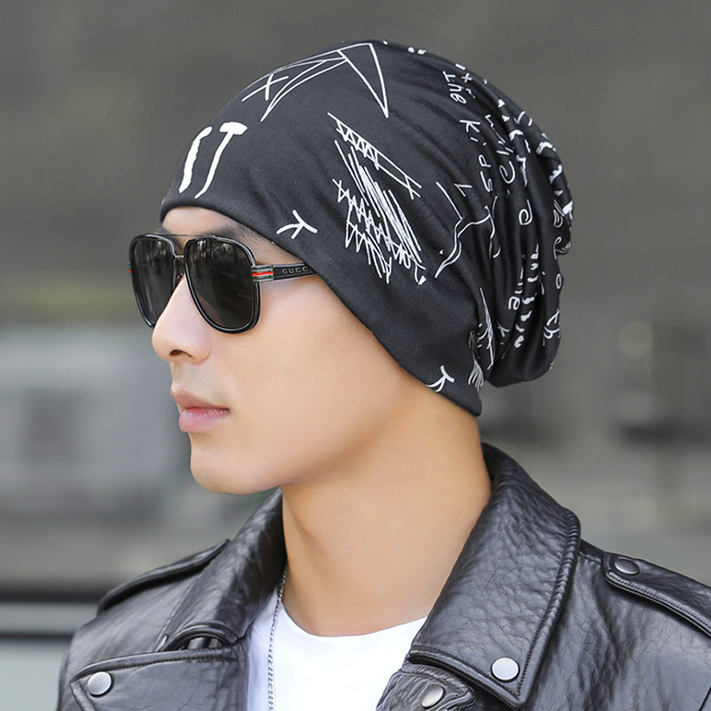 帽子男潮新款秋季春秋薄款套头帽包头帽头巾堆堆头套休闲睡帽时尚