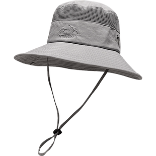帽子男士2024新款夏季防晒钓鱼渔夫太阳帽男遮阳休闲户外草帽凉帽