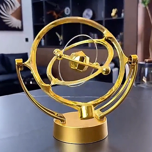 桌面摆件永动仪充电旋转摇摆器解压混沌永动机家居装饰品创意礼品