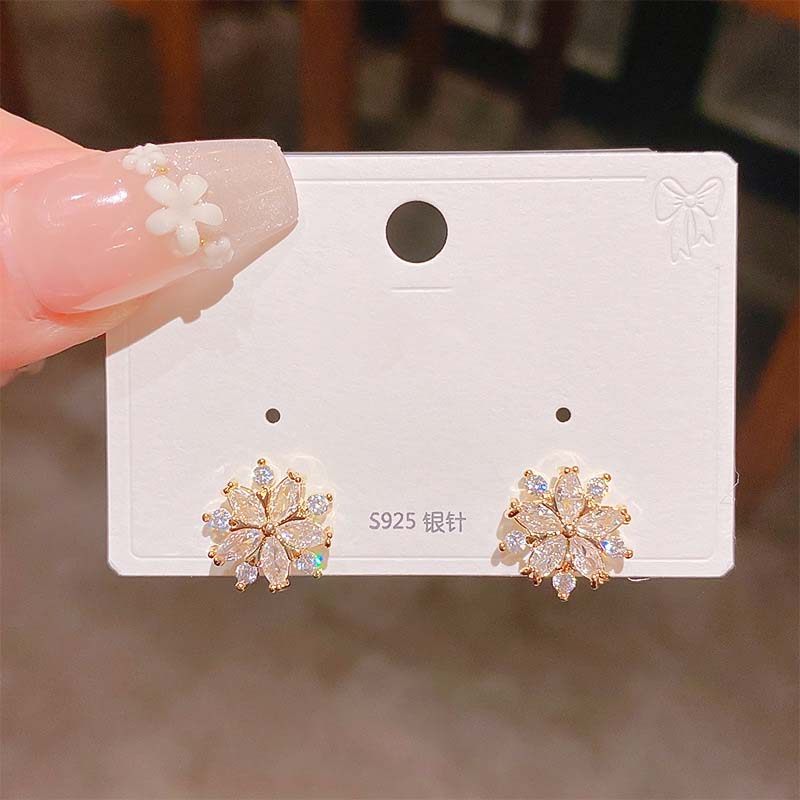 新品设计感小巧精致百搭双层花朵耳钉 高级感通勤气质耳环饰,饰品/流行首饰/时尚饰品新,耳钉,淘宝优惠券,粉丝福利购,淘宝优惠卷