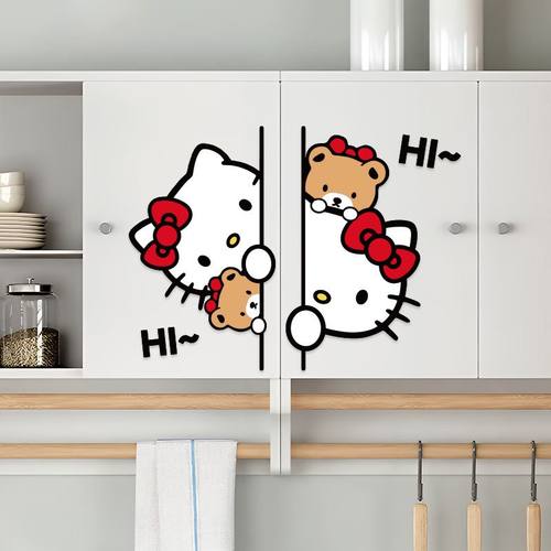 凯蒂猫窗花卡通贴纸福字