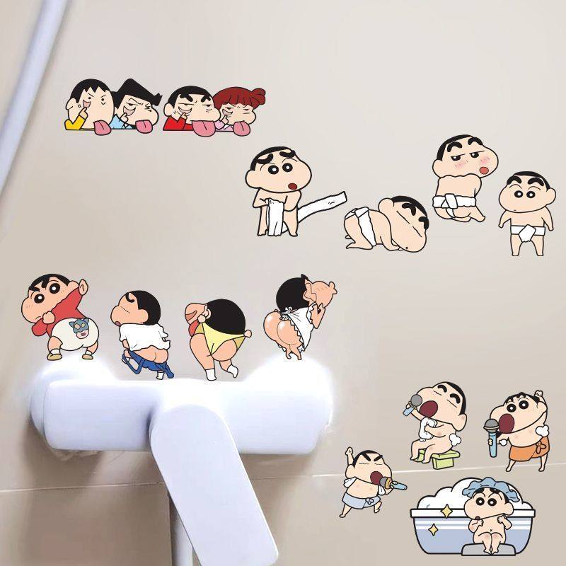 蜡笔小新卡通贴纸防水