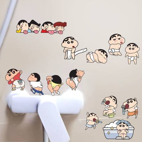 蜡笔小新卡通贴纸防水