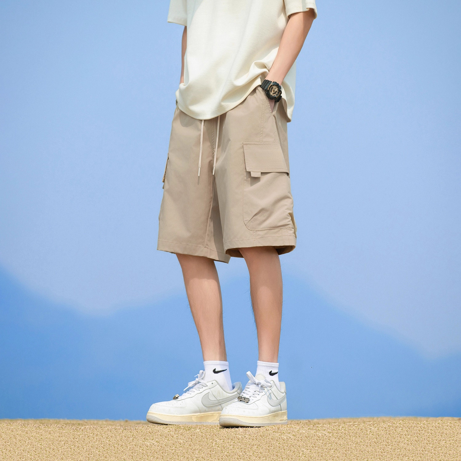 夏季工装短裤男士休闲五分裤子