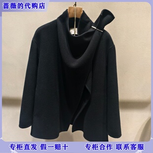 LESS国内专柜代购2025冬立领双面呢大衣2P0818200-3995