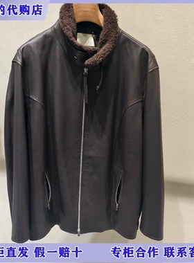 LESS国内专柜代购2025冬立领宽松皮衣外套2P0A16110-8995