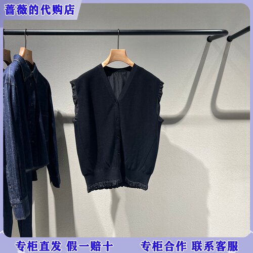 LESS国内专柜代购2026春V领开襟无袖背心针织衫2Q3314560-2295