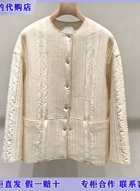 LESS国内专柜代购2025冬新款桑蚕丝薄款棉衣2P0B17310-3695