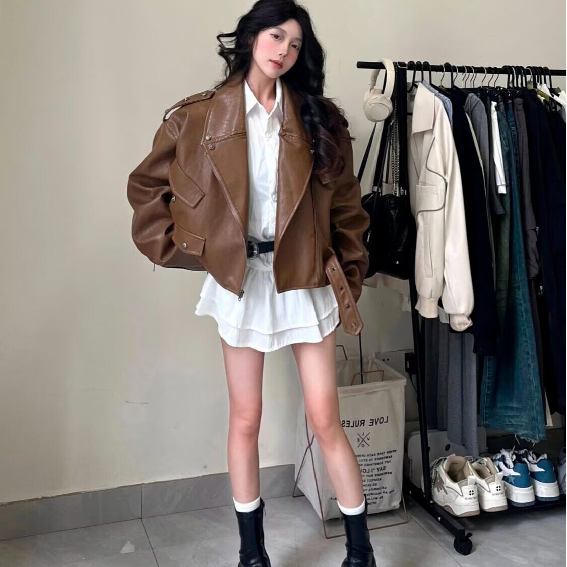 时尚外套女新款夹克上衣女