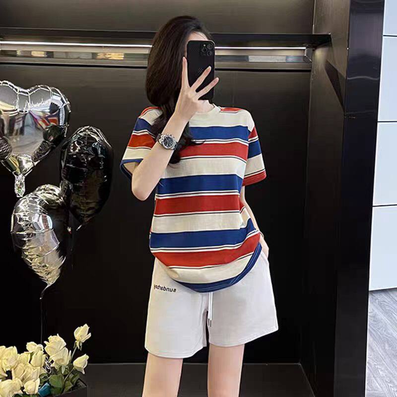 2026年夏天新款时髦休闲飒爽时尚炸街宽松显瘦休闲运动服套装女