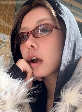 2026新款复古猫眼小框太阳镜女茶色防紫外线窄框墨镜高级感遮阳镜