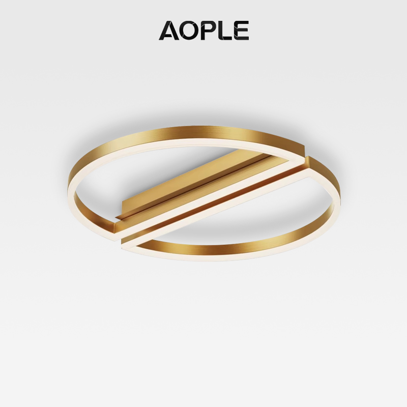 AOPLEled简约现代全铜卧室灯