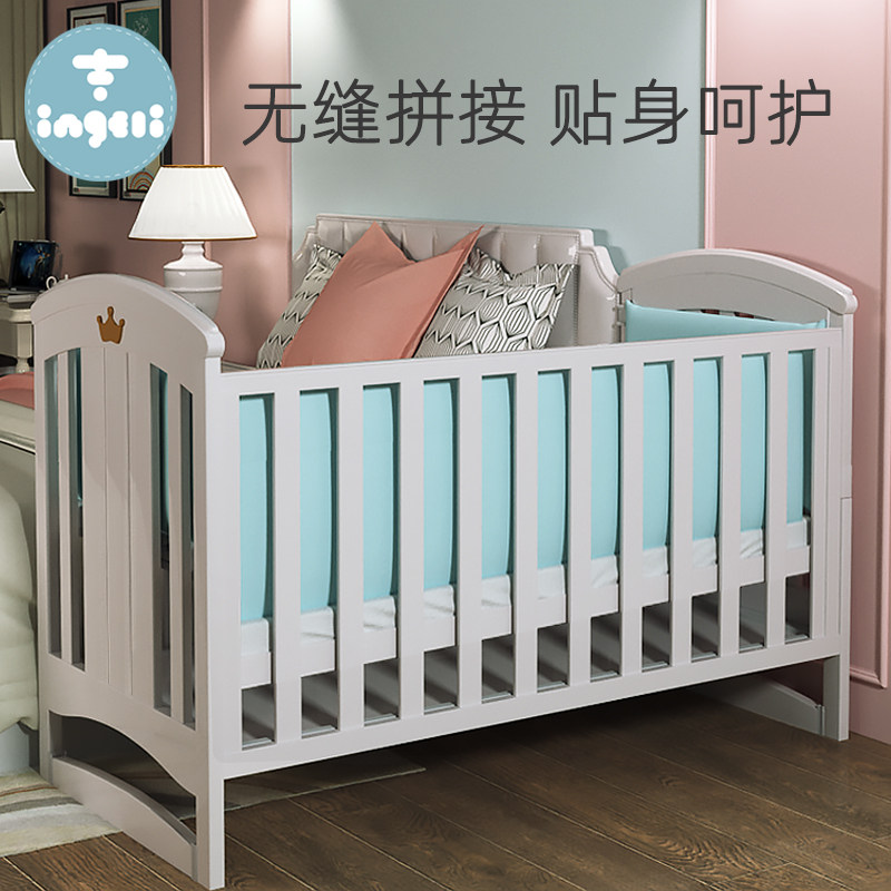 婴吉利婴儿床拼接大床可移动儿新生多功能宝宝床实木欧式小床白色在类目 尿片/洗护/喂哺/推车床, 童床/婴儿床/摇篮/餐椅, 婴儿床/儿童床中 - 来自Buy2taobao.com提供专业的淘宝代购服务