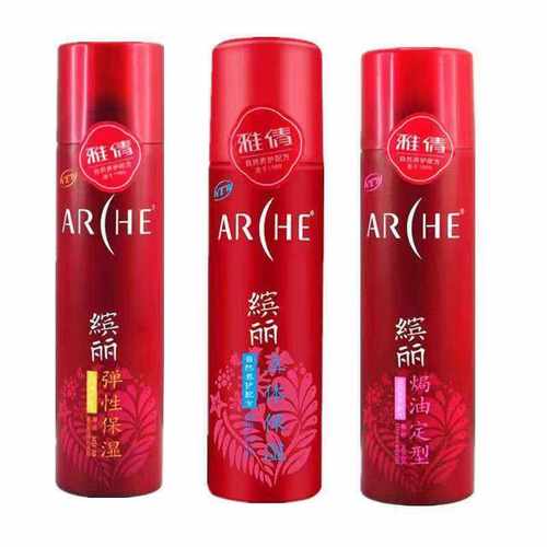 雅倩缤丽立体保湿摩丝240gHSI60强度定型泡沫不粘灰追风啫喱男女