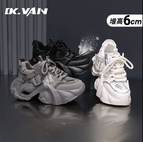 DK.VAN黛珂薇增高6CM透气老爹鞋
