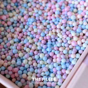 礼盒装饰填充物马卡龙泡沫流星球生日女生藏住礼物惊喜网红ins风