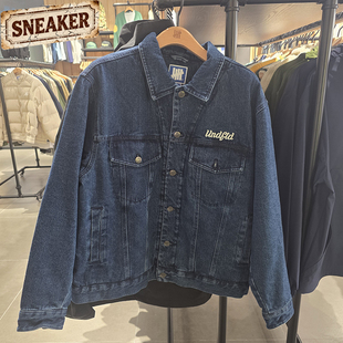 UNDEFEATED五条杠美式复古牛仔水洗工装夹克加厚外套男UC44GPJ01M