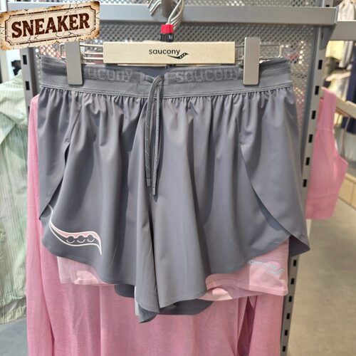 Saucong索康尼女子休闲运动训练羽毛球跑步内衬短裤SO1269DP01T