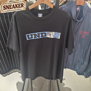 UNDEFEATED五条杠夏季凶犬图案休闲宽松圆领短袖T恤男US53GSS02M