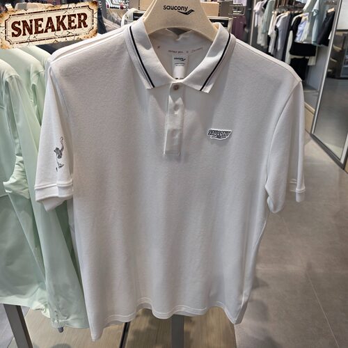 Saucony索康尼男子春夏宽松休闲舒适复古短袖POLOT恤SA2259SP41C