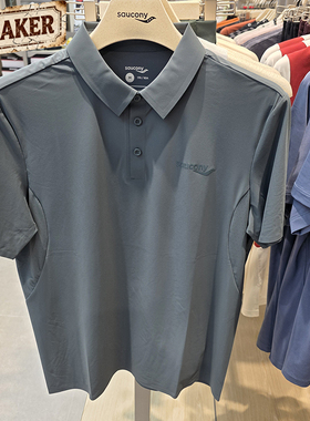 Saucony索康尼男春夏宽松通勤舒适百搭POLO衫短袖T恤SA2259SP04C