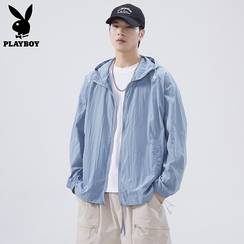 花花公子夏季防晒衣男士潮流男女轻薄款钓鱼外套三防紫外线空调服