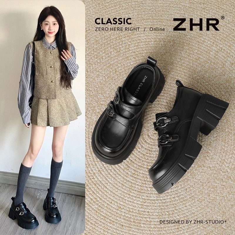 zhr则则时尚百搭厚底单鞋女春新款轻便舒适通勤时尚百搭休闲鞋子,女鞋,乐福鞋（豆豆鞋）,淘宝优惠券,粉丝福利购,淘宝优惠卷