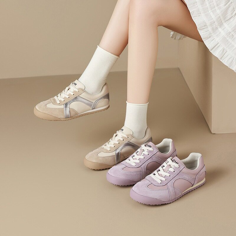 ZHR则则德训鞋平底阿甘鞋女春秋新款时尚百搭舒适休闲鞋运动鞋子