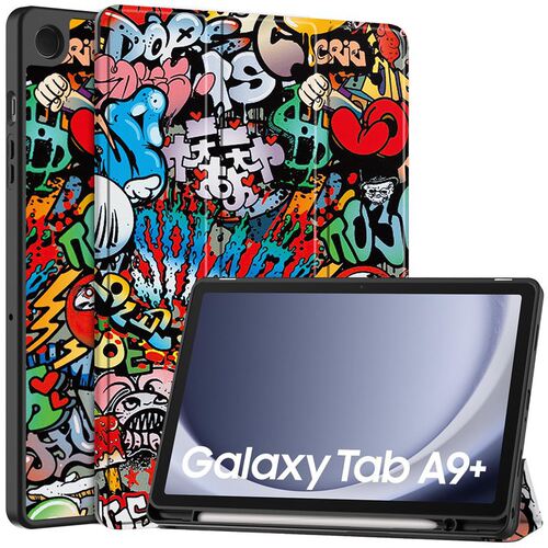 三折TPU笔槽适用三星Galaxy Tab A9 Plus X210 X216 11寸平板皮套