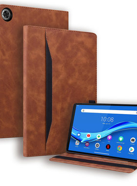 适用于联想Tab M8 4代平板皮套 M9复古磨砂插卡支架保护套M10外壳