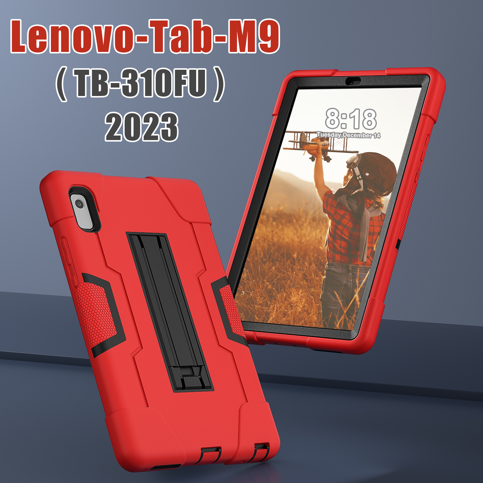 2023适用Lenovo tab M9/TB-310FU 10.6寸平板保护壳支架硅胶防摔