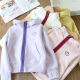 卫衣春季 中大童拉链开衫 儿童上衣 女童连帽外套春秋新款 洋气童装