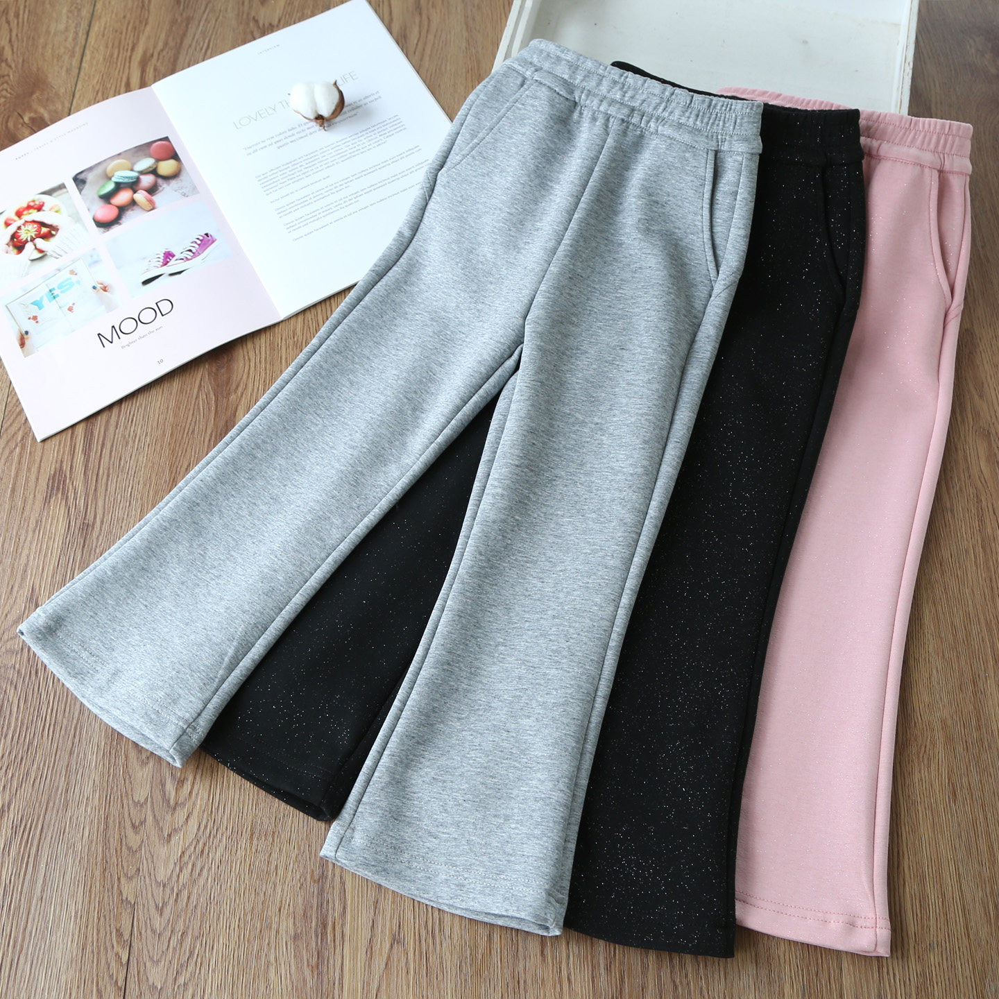 女童打底裤秋装新款儿童洋气微喇叭裤小女孩春秋长裤子宝宝休闲裤,童装/婴儿装/亲子装,裤子,淘宝优惠券,粉丝福利购,淘宝优惠卷