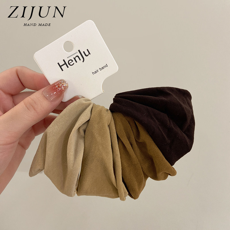 韩版咖色系无痕发绳不伤发高弹力宽边发圈皮筋扎头毛巾圈马尾头绳,饰品/流行首饰/时尚饰品新,发饰,淘宝优惠券,粉丝福利购,淘宝优惠卷