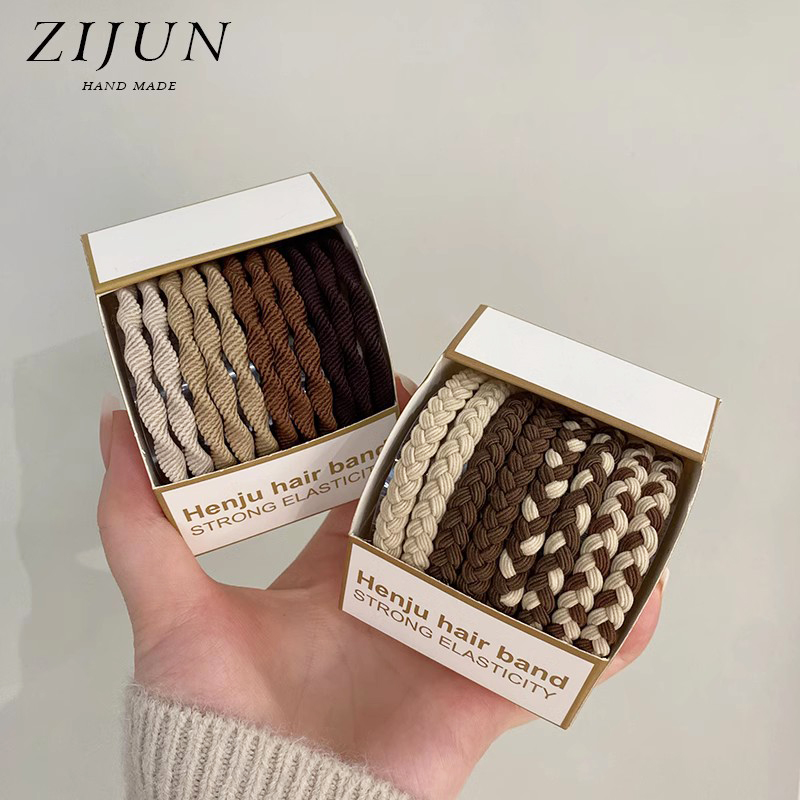 紫郡发绳日系橡皮筋咖系发圈耐用