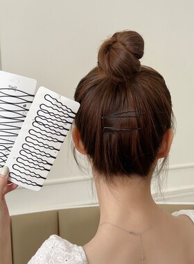 黑色简约一字夹子碎发整理神器前额刘海夹侧边夹固定发夹后脑勺女