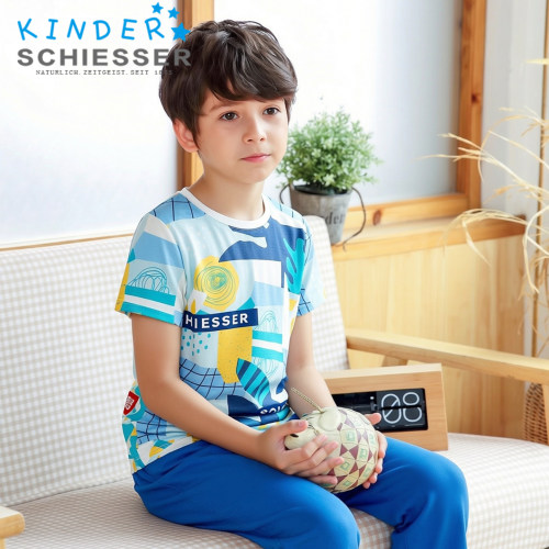 舒雅男童家居服COOLMAX睡衣套装