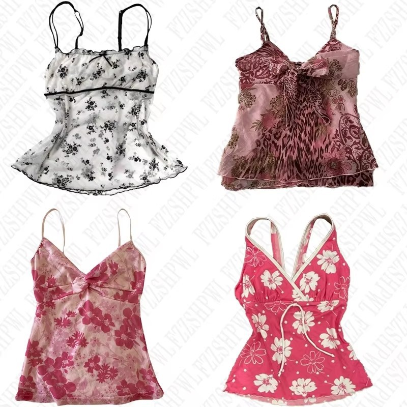 VEST美式潮流小背心时尚性感辣妹百搭修身显瘦女式短款吊带上衣女