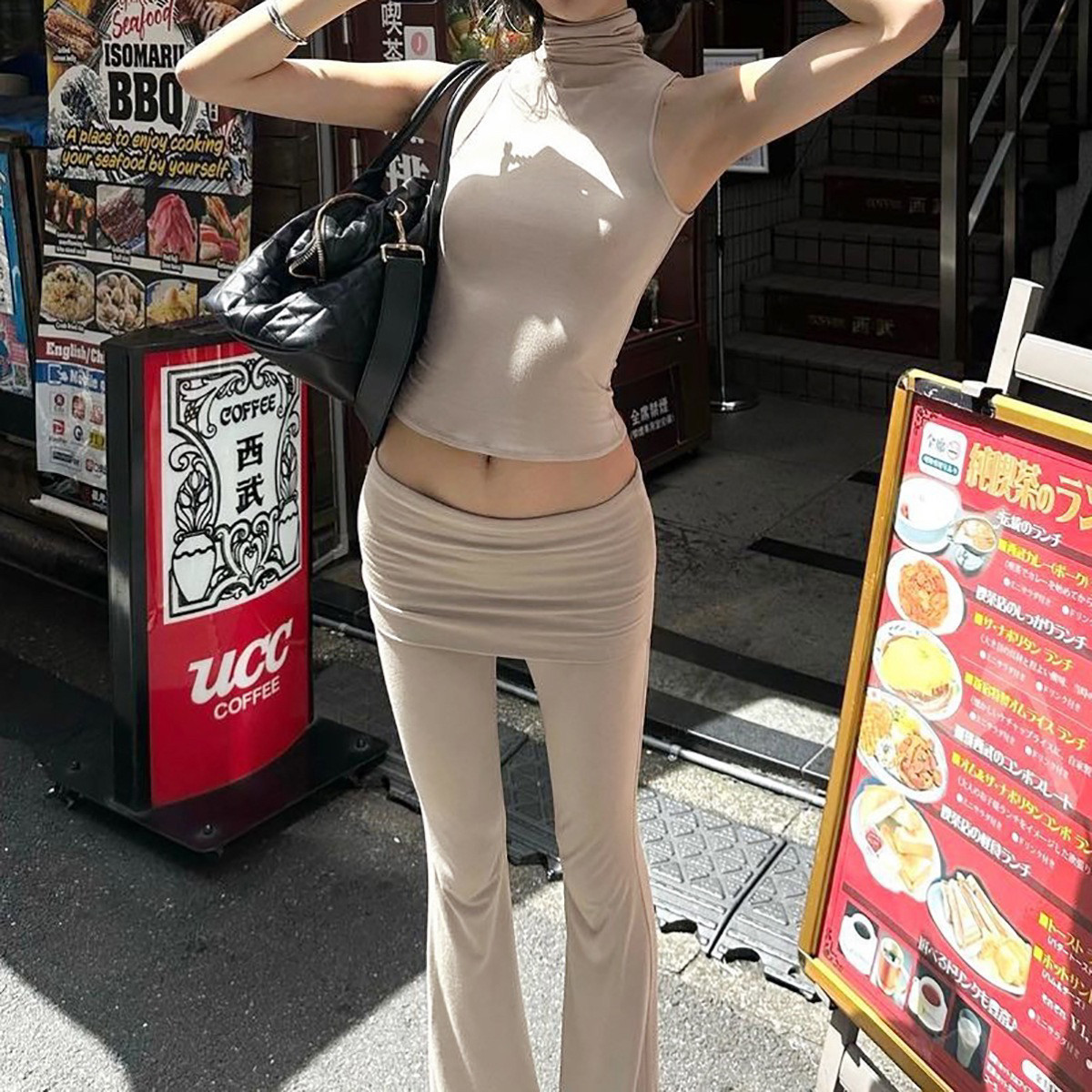 Leisure suit热卖运动上衣两件套夏季新款女装时尚休闲喇叭裤套装图片