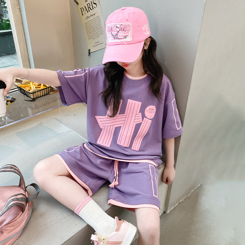 女童套装夏季女孩儿童两件中大童