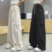 薄初中生儿童长裤 中大童裤 冬夏季 阔腿春秋新款 孩小学生 子女童工装