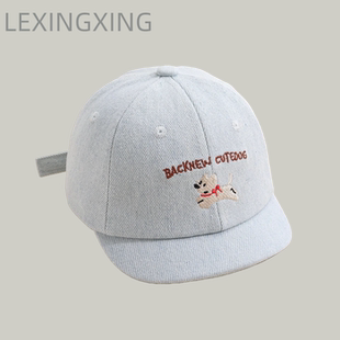 宝宝帽子春秋季婴幼儿童棒球帽牛仔遮阳短檐幼童男女宝鸭舌帽洋气