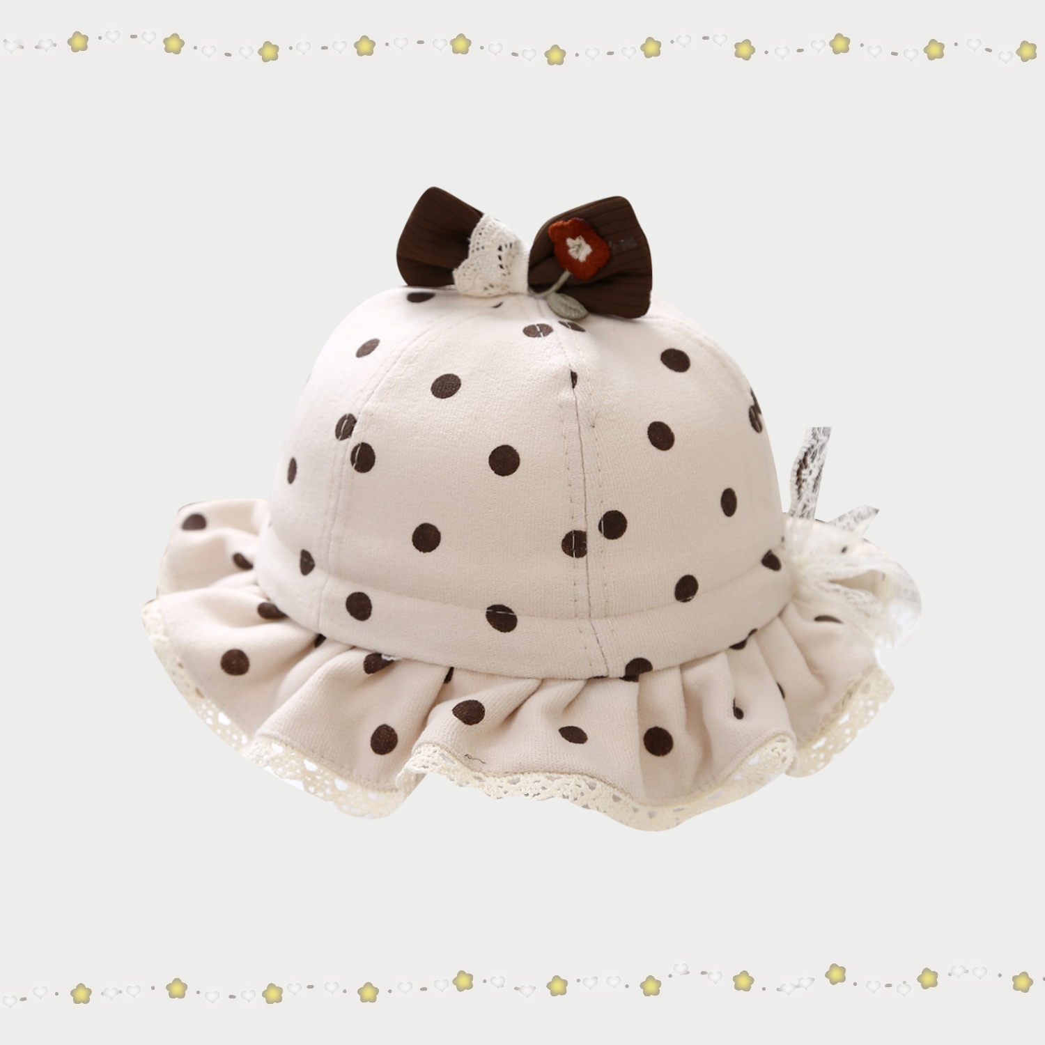 婴幼儿渔夫帽秋冬季可爱超萌新生宝宝婴儿帽子公主帽遮阳儿童盆帽